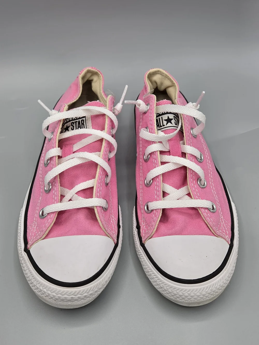 Converse Kids' Low Top Canvas Sneakers - Pink - Size 3